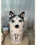 Custom Dog Memorial Urn – Hand-Painted from Your Photos