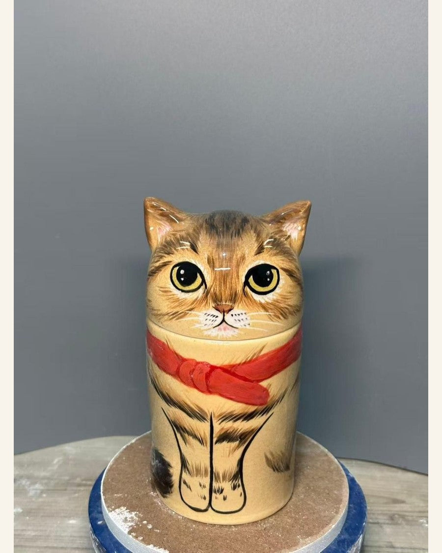 Creative Cat Urn – Hand-Painted from Your Photos